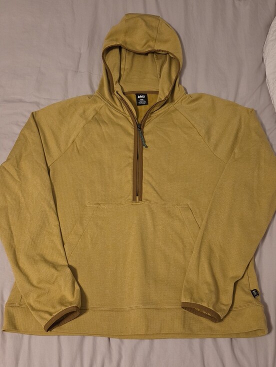 REI Tops - REI Co-op Trailmade Midlayer Burnish Gold Half-Zip Hoodie